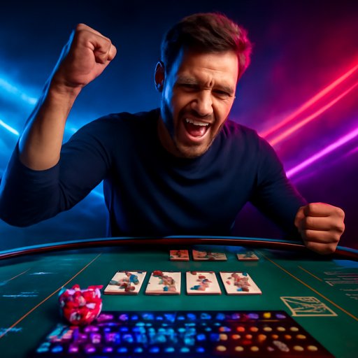 1333bdt digital table game layout with cards and chips