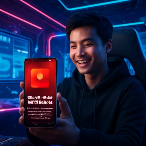 1333bdt red envelope offer on phone screen